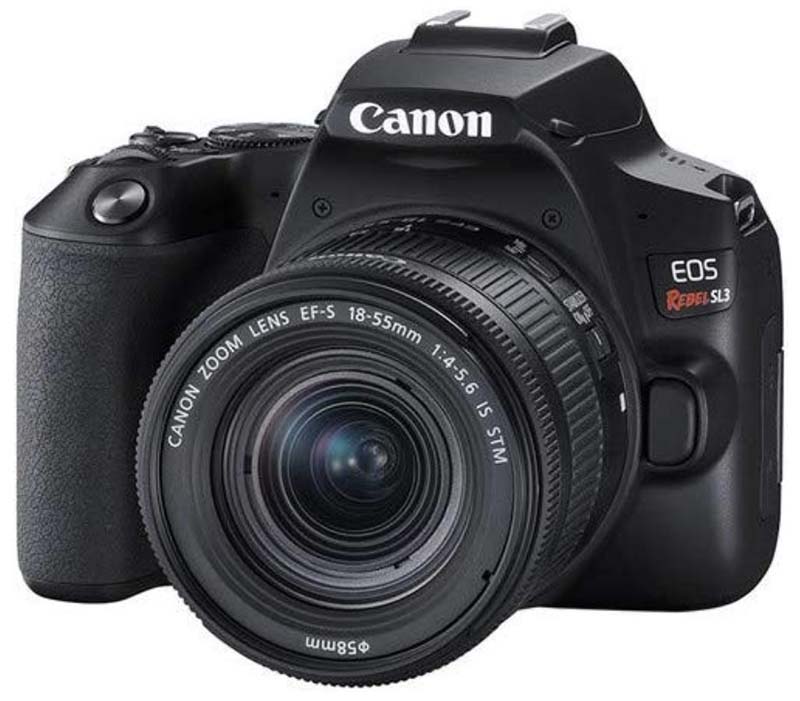 Canon Rebel SL3 DSLR camera